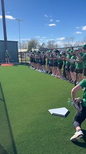 Th inaugural pitch thrown in the new bull pen as the baseball team gears up for tryouts this weekend. | Mabank High School