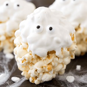 Ghost Popcorn Balls