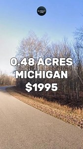 0.48 Acres with road access for Sale in Mancelona Michigan for $1,995 #fyp #foryou #reels #realestate #property #realtor #forsale #usa #realestateagent #landcentury | Globally.land