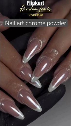 Nail art chrome powder reflective Glitter #shorts