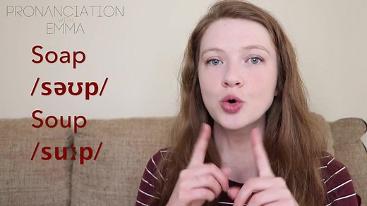 Soap vs Soup Make a sentence below using the words ‘soap' and 'soup'! 🔴 Soap, Noun: a substance used for washing the body or other things (make sure you use soap when washing your hands). 🔴 Soup, Noun: a usually hot, liquid food made from vegetables, meat, or fish (I love eating hot soup on cold days).⁠ . | Pronunciation with Emma