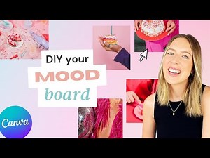 How to create a MOOD BOARD in Canva (easy branding DIY!)