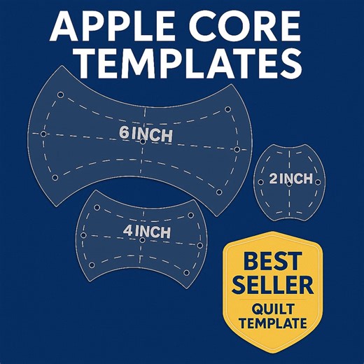 Apple Core Quilt Templates: Acrylic Quilting Tools for EPP & Paper Piecing - Etsy