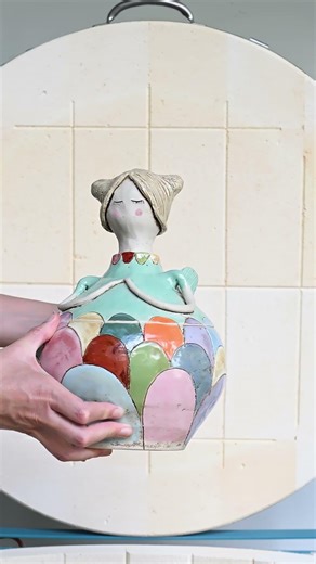 Watch the fairies transform #ceramic #fairyqueen #ceramickiln