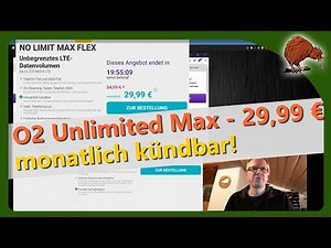 Aktion: O2 Unlimited Max für 29,99 Euro bei Handy.de monatlich kündbar