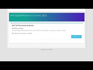 GDCE(GENERAL DEPARTMENTAL COMPETITIVE EXAMINATIONS) SM/ALP/CLI/JE/TELE एडमिट कार्ड कैसे डाउनलोड करे