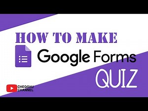 HOW TO MAKE GOOGLE FORM QUIZ | CARA MEMBUAT KUIZ DI GOOGLE FORM.