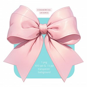 Pink Monochromatic Bow Clip Art - Etsy