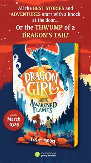 Dragons, evil necromancers, and... magic toenails? 🐲🧙‍♂️⚔️🤣 Dragon Girl and the Awakened Flames (publishing in the USA on March 3, 2026) by Jenny Moore An orphan girl discovers she has dragon blood—the key to immortality. Hunted by an evil necromancer, she must learn to control her emerging powers if she is going to stop him. Join the adventure March 3, 2026! #kidsbooks #middlegradebooks #middlegrade #mglit #dragonbooks #youthlibrarian #booksfortweens | Sourcebooks Kids
