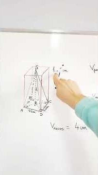 Volume d’une pyramide. #brevet #maths #education #prof #enseignement