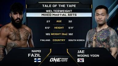 One Friday Fights 49 - Namo Fazil vs. Jae Woong Yoon