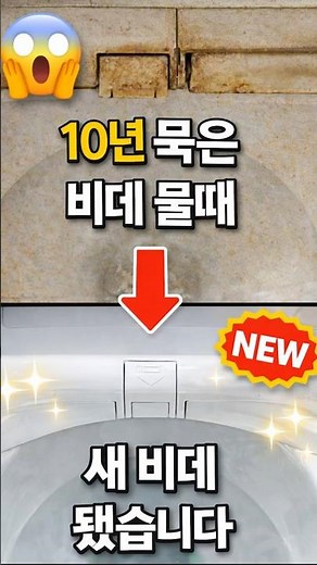 10년 묵은 비데 물때… 이렇게 쉽게 지워진다고? 😱 #비데청소#변기청소#물때제거#청소꿀팁#생활꿀팁#청소방법