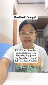 23 reactions | How to treat Bartholin’s cyst #FreeConsultation #obgyn | Ritzi Bancoro | Facebook