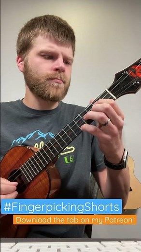 Learn this mesmerizing low G Ukulele picking pattern! 🎵 #FingerpickingShorts