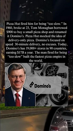 🤯😱From Fired to Founder: The Origin story of Domino’s Pizza.❤️🥹#shorts