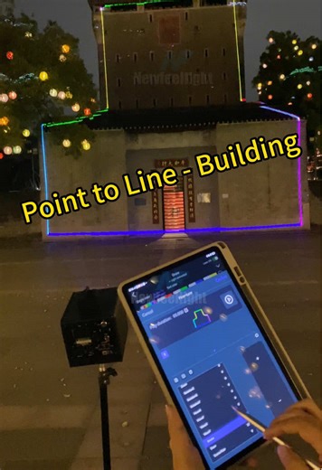 LaserCube Projection Mapping on Buildings 🔥#stagelighting #lasercube #prolight #laserlight #fpy