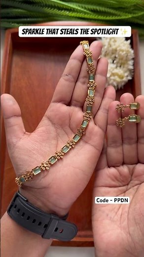 Diamond Look Like Necklace | Premium AD Sparkle | Elegant Minimal Party & Bridal Wear