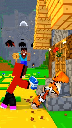 He needs some milk ☠️ #shorts #minecraft #minecraftshorts