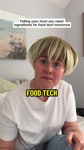 The panic of remembering at 9pm on Sunday 😭 #foodtech #school #mum #cooking #ingredients