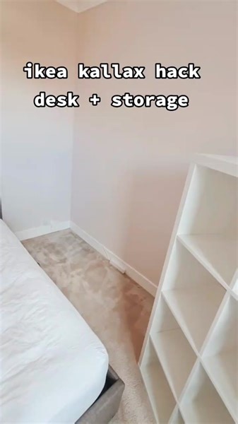 IKEA Kallax Storage and Desk Area Hack Ideas