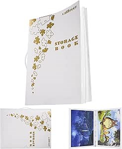 Callroon Puzzle Storage Folder Extra Large Interior: 31.5x22.8 inches, 20 pockets, 1000-1500 pieces, Metal Binder; Puzzle Organizer, Artwork Lover Collectible Gift