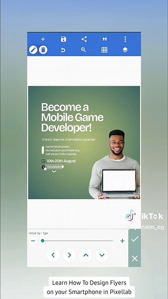 Designing Flyers with Pixellab on Smartphone