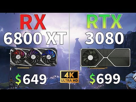 RTX 3080 vs RX 6800 XT - 8 Games Benchmark Test
