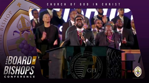 IN CASE YOU MISSED IT...... Take a listen to the "Band of Bishops*" featured during the 2024 Board of Bishops Conference of the Church Of God In Christ, Inc. in Detroit, Michigan. #Minstrels #Bishops #TeamCOGIC *Bishop Darrell L. Hines - Lead Vocal *Bishop Michael E. Hill, Sr. - Organ *Bishop Frank A. White - Keys *Bishop Amere J. May. Sr. - Drums *Bishop Daniel T. Littleton - Bass | Church Of God In Christ International Music Department