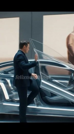 Elon Drives Insane Transparent Concept Car Through Futuristic Auto Show – Mind-Blowing Future Tech!