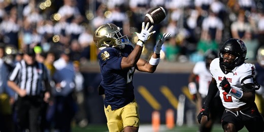 No. 16 Notre Dame pulls away from NC State in second half for 36-7 win