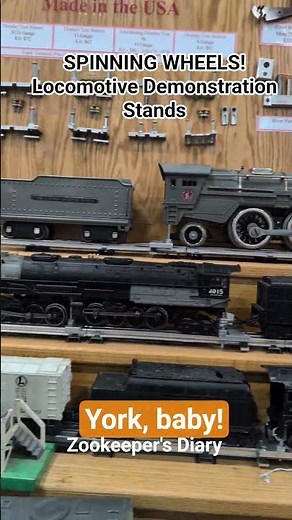 Train Show Display Steam Locomotives Spinning Wheels TCA York Orange Hall Model railroad whistle