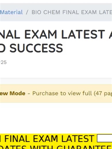 BIOCHEMISTRY FINAL EXAM – PRACTICE (Latest 2026 Updates) Major Topics Covered Amino acids & proteins Enzyme kinetics & regulation Carbohydrates & metabolism Lipids & fatty acid metabolism Nucleic acids & replication/transcription/translation Vitamins & cofactors Biochemical pathways (Glycolysis, TCA, ETC, Gluconeogenesis) Acid-base & pH Clinical correlations (diabetes, hyperlipidemia, inborn errors of metabolism) 🔹 QUESTIONS 1–10 Question 1 – Amino Acids Which amino acid is essential? A. Glycin