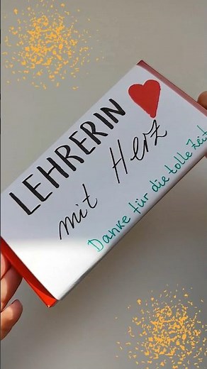 Das einfachste Geschenk für Lehrerin #geschenkidee #lehrerin #diy