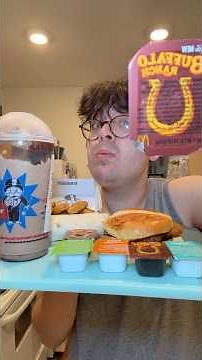 McDonalds Chips ahoy frappe and NEW Sauce #subscribe #foryou #fyp #foodie #shorts #viral #subscribe