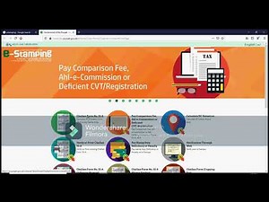 E-Stamping | Online Stamp Paper Challan Generation | Complete Procedure