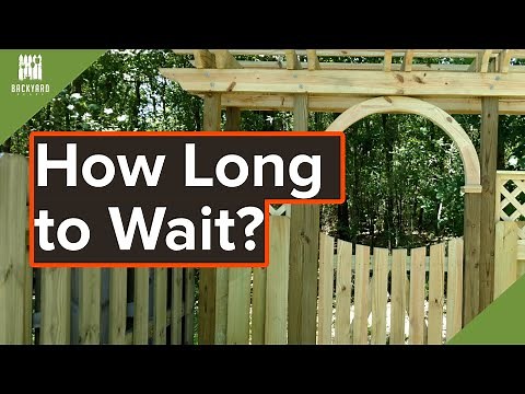 How Long to Wait Before Staining a Pressure Treated Wood Fence | Backyardscape