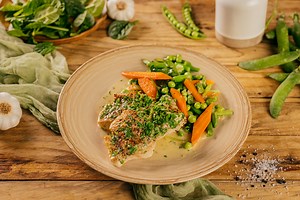 Morčacie rezne na prírodno s krémovou omáčkou a zeleninou | Kuchyňa Lidla | Kuchyňa Lidla