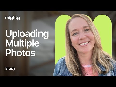 Upload Multiple Photos in a Mighty Network Post