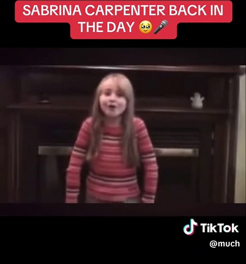 Sabrina Carpenter's Adorable Singing Video from Childhood
