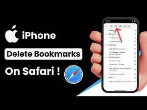 How to Delete Bookmarks on Safari !