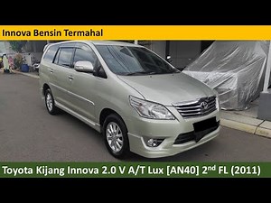Toyota Kijang Innova 2.0 V Luxury [AN40] 2nd Facelift (2011) review - Indonesia