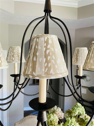 Pleated Lampshade, Fabric Lampshade, Chandelier Shade,custom Fabric Shade,table Lampshade,wall Lampshade,clip -on Shade, Made to Order Shade - Etsy