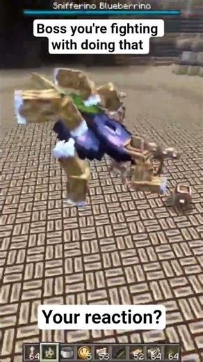 Boss You're Fighting With Doing That. Your Reaction? #minecraft #minecraftmods