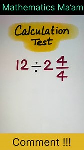 1M views · 2.1K reactions | Math Test 易✍️ #reelsviralシ #BrainChallenge #education #EducationalVideos #challenge #learning #educationforall #Puzzle #iqtest | Mathematics Ma'am | Facebook