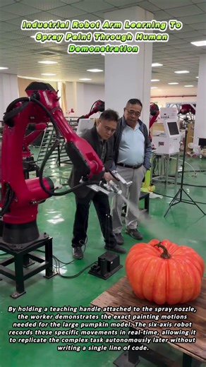 Industrial Robot Arm Learning To Spray Paint Through Human Demonstration
