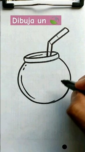 Como DIBUJAR un MATE o MATERA 🍃✨ #DibujoFacil #ComoDibujar