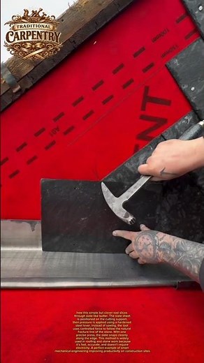 Smart Slate Cutting Tool That Breaks Stone Perfectly #tools #construction #shorts