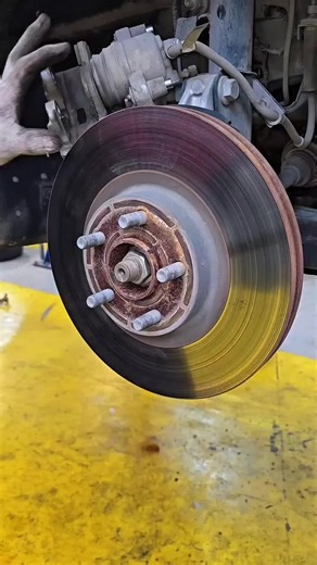 Never Hammer a Stuck Brake Rotor #mechanical #automobile #repair #usa | rotor brake