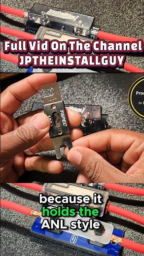 what is an anl fus and anl fuse holder used for. full amplifer protect video uploaded now