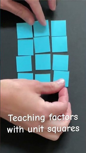 Hands-on Math manipulatives for teaching factors